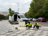 El Ayuntamiento de Cuenca continúa con el Plan de Mantenimiento Urbano arreglando el acerado en las inmediaciones del Parque de Santa Ana.